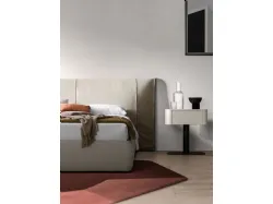 Double bedroom complete with Lavinia model bed 160x200, finishes in matte lacquered white.