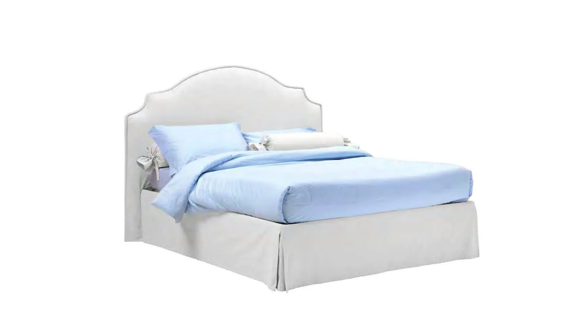 Double bed with storage - Cornflower Blue.