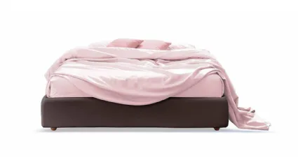 Double bed without headboard; simple and versatile sommier design.