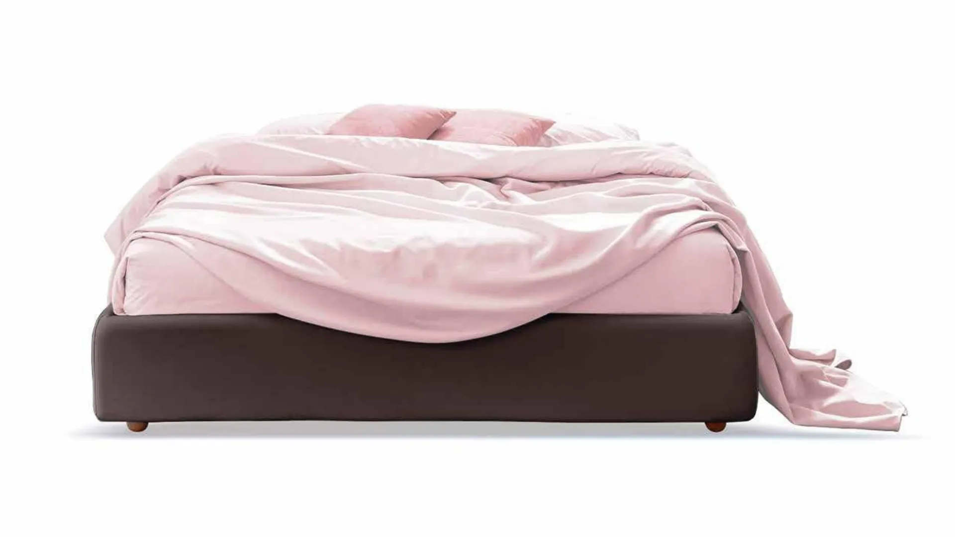 Double bed without headboard; simple and versatile sommier design.