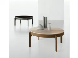 Extendable coffee table in porcelain stoneware