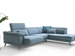 Norton Fabric Corner Sofa with Extractable Seats