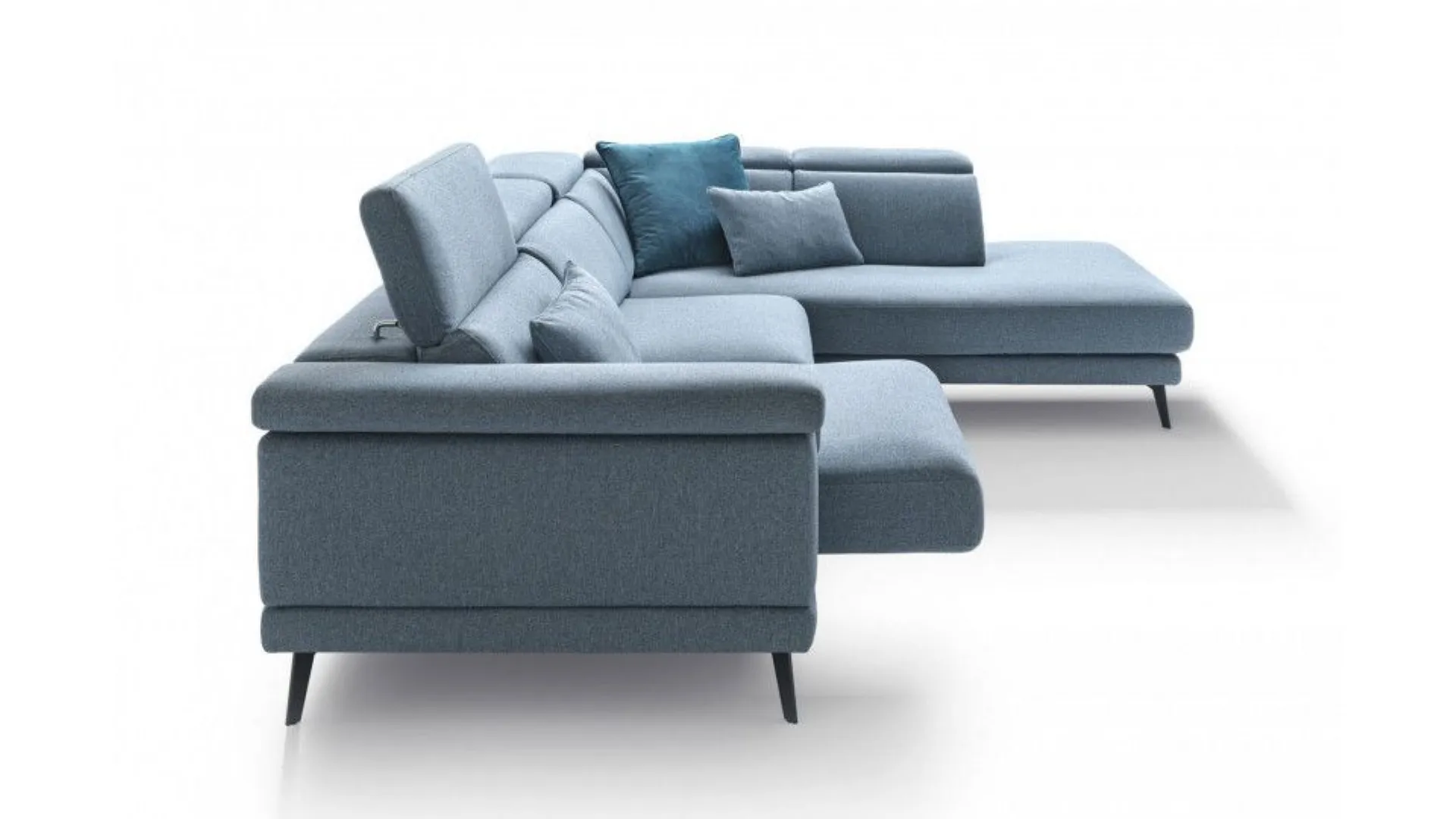 Norton Corner Sofa in fabric with removable seats.