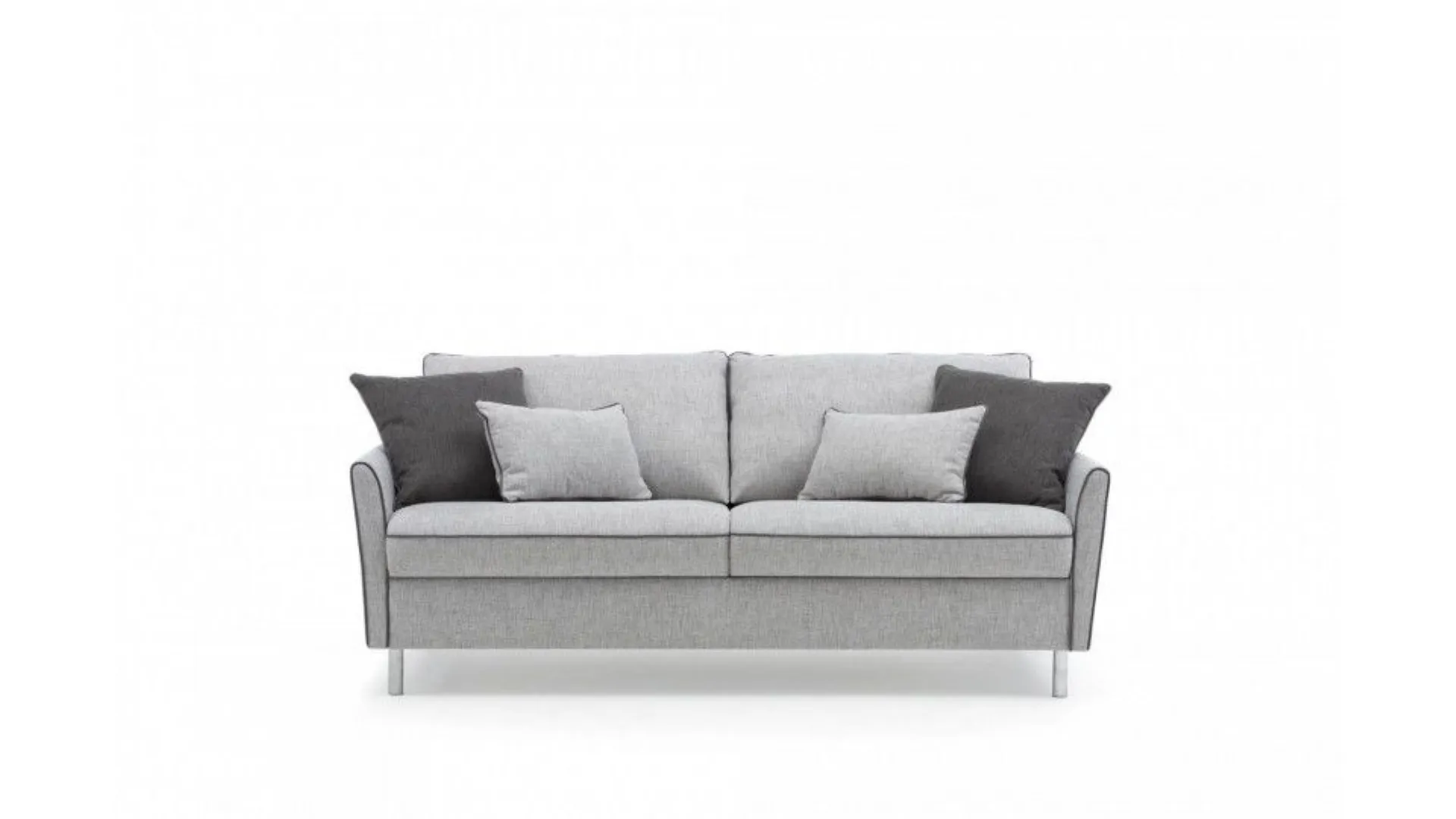 Double sofa bed Bali in fabric available in different finishes.