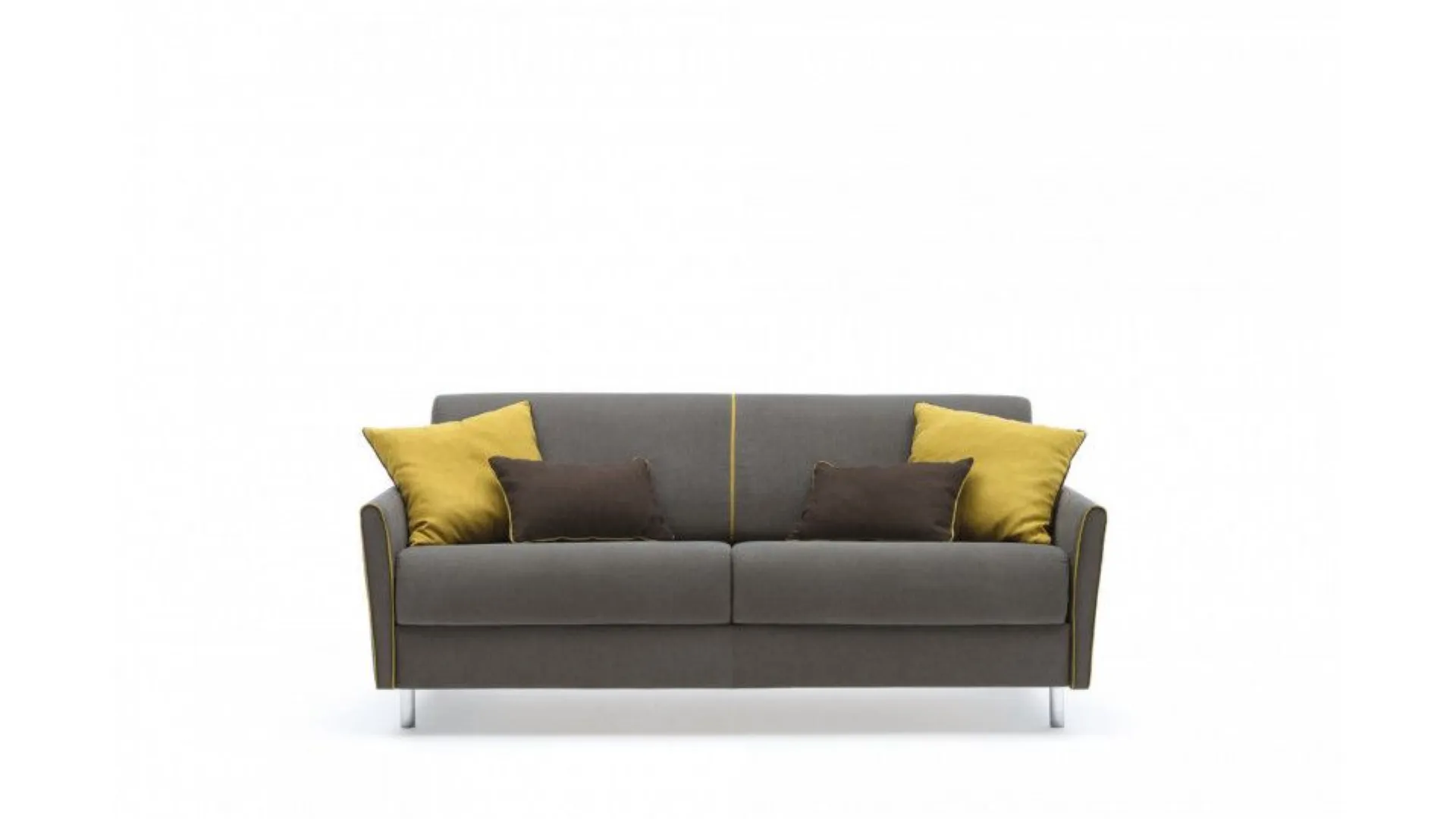 Tahiti Sofa Bed with embossed trim and vibrant chromatic accents