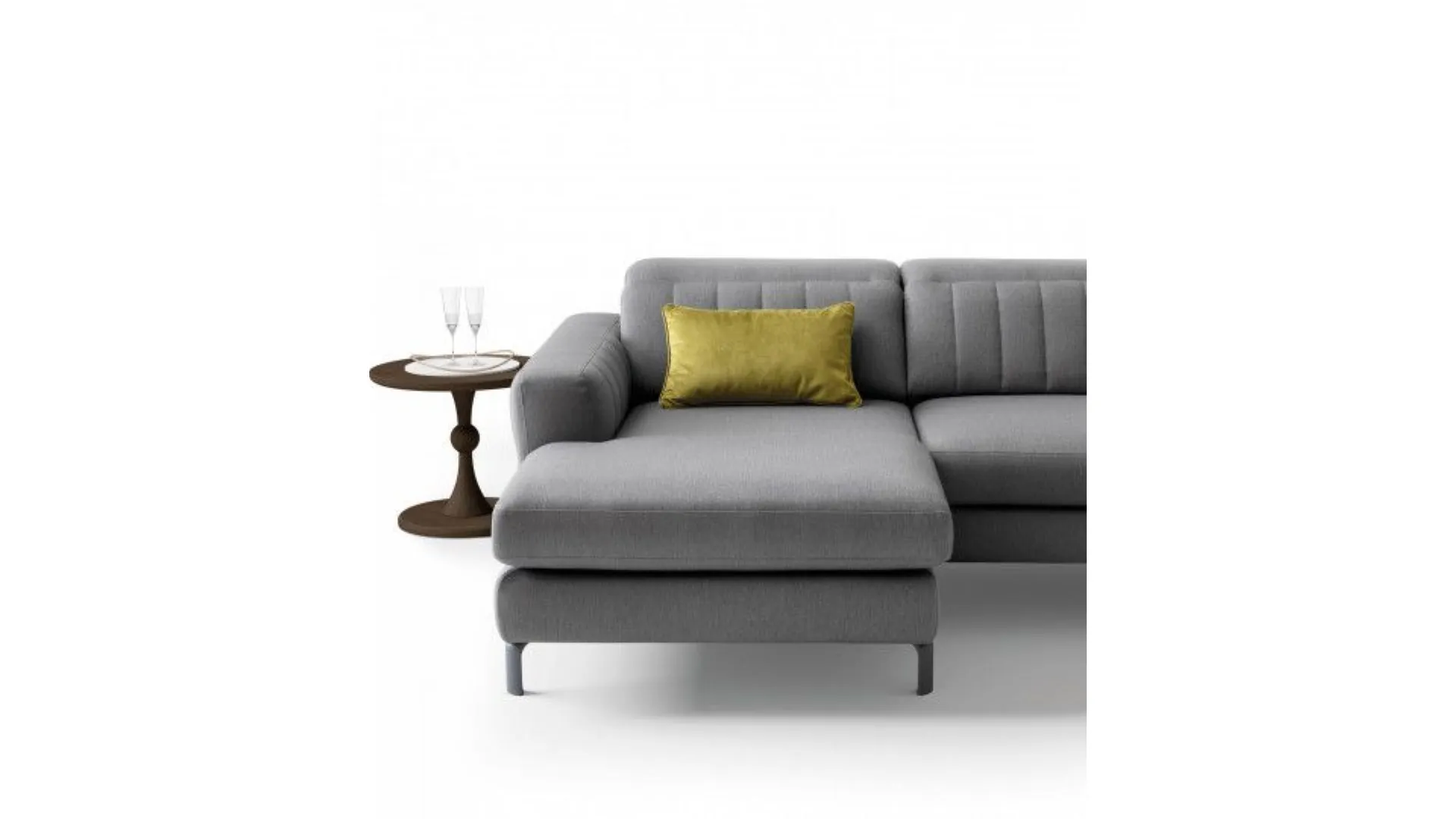 Egon sofa with fine leather upholstery and reclining motion.