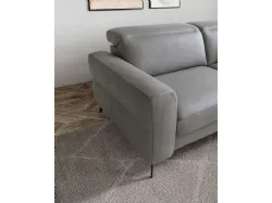 Gareth corner sofa in fabric with motorized relax movement