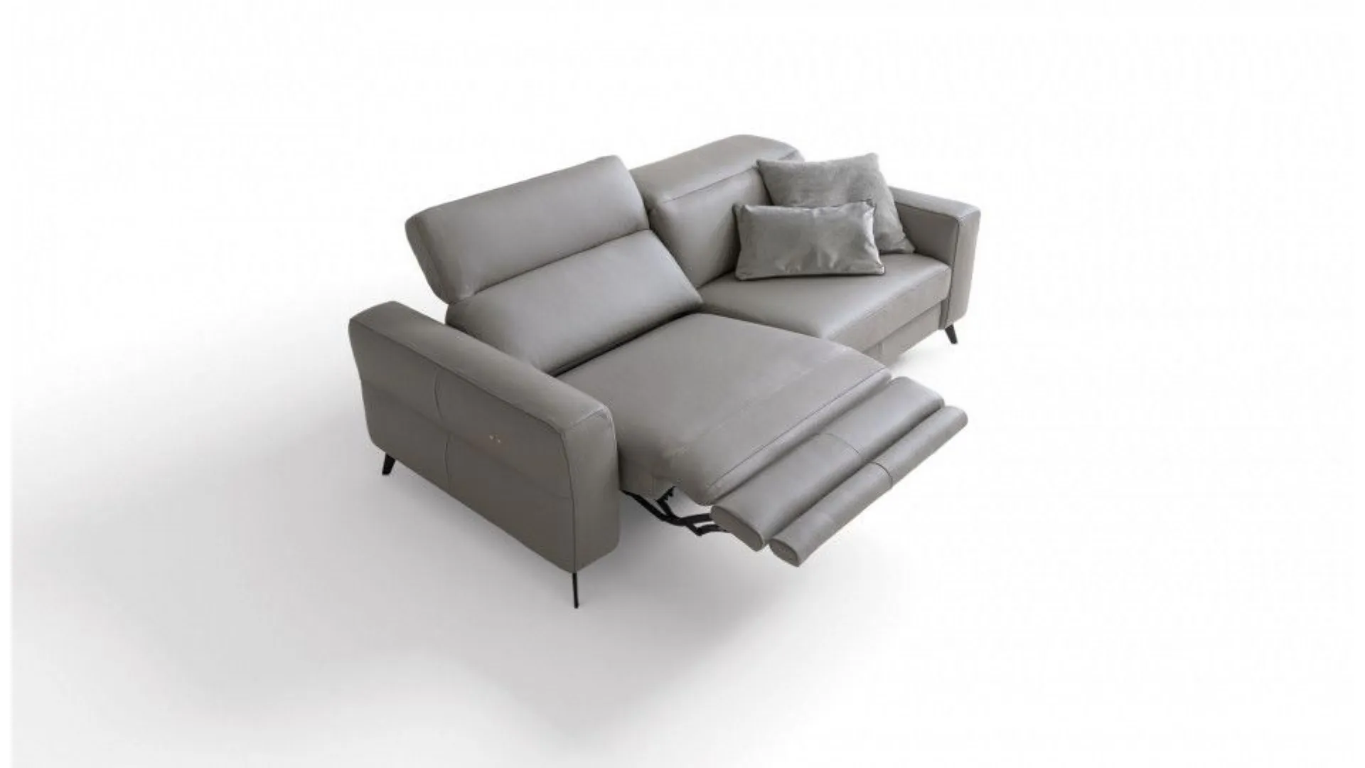 Gareth corner fabric sofa with motorized relax movement