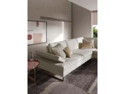 Luis corner sofa in fabric with adjustable cushions