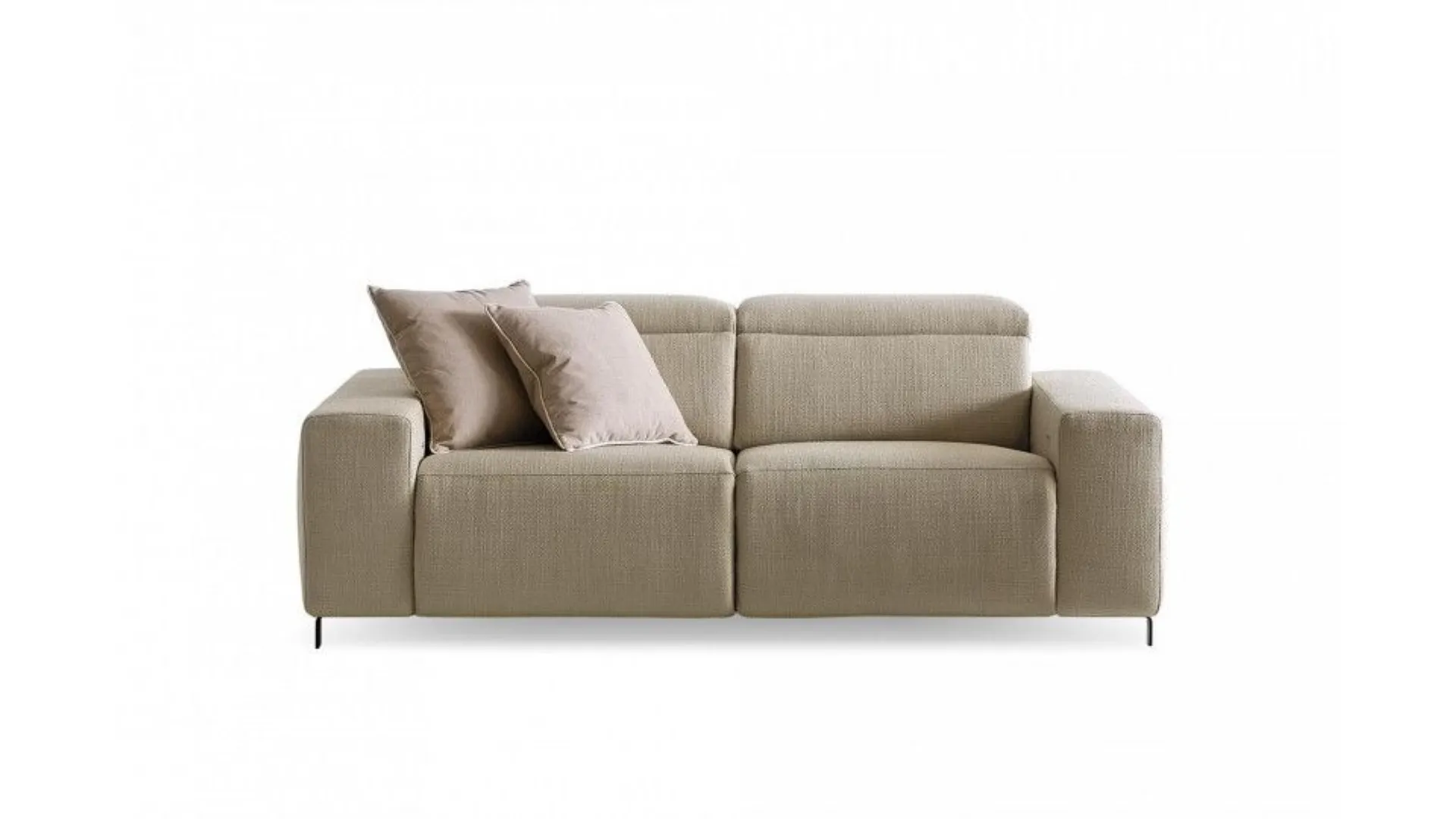 Sebastian three-seater sofa with motorized relaxation movement.