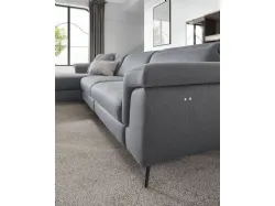 Corner fabric sofa Zeno with relax function.